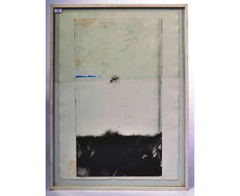 Steve Barraclough (Irish b. 1953-1987) - A late 20th Century 1980's artist's proof monotype print on handmade paper abstract 