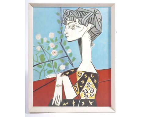 After&nbsp;Pablo Picasso (b. 1881-1973) - Madame X - A retro mid 20th Century print in colours on board of Picasso's iconic a