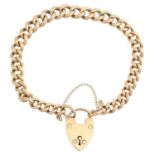 A 9ct gold bracelet,