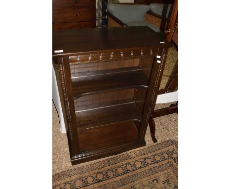 Dark Ercol bookcase cabinet, 64cm wide