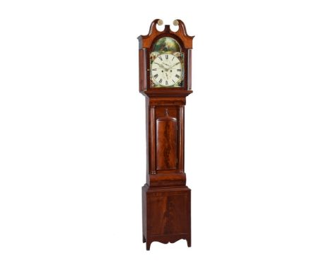 A Scottish Victorian mahogany longcase clock with two-in-one quarter striking   Peter Penman, Dunfermline, circa 1840   The e