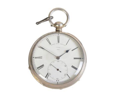 A silver cased open faced pocket watch with Massey type 3 lever escapement   The movement by James Brindle, Liverpool, circa 
