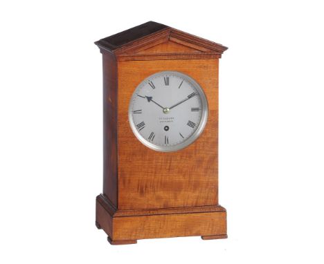 A fine early Victorian mahogany small library mantel timepiece   Benjamin Lewis Vulliamy, London, circa 1845   The substantia