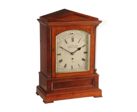 A Victorian mahogany bracket timepiece   Barraud and Lund, London, circa 1860   The five pillar single chain fusee movement f