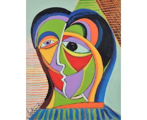 Anthony Quinn (American 1915-2001)   Lovers   Signed in pen and numbered 254/299   Lithograph printed in colours   73 x 58cm 