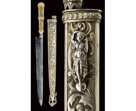 dating: early 20th Century provenance: Uruguay, Long, single-edged blade marked 'EL URUGUAYO BLIXEN JUAN CARLOS GOMEZ 82-84 M