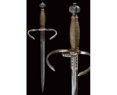 dating: 19th Century provenance: Germany, A fine dagger in Saxon style, 17th century circa. Double-edged blade with central f