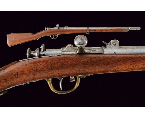 dating: Third quarter of the 19th Century provenance: Kingdom of Italy, Rifled, round, 17,9 mm cal. barrel at the nozzle (bor
