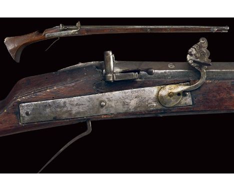 dating: Late 16th Century provenance: Europe, Smoothbore, two-stage, 18.3 mm cal barrel, octagonal on the first segment and f
