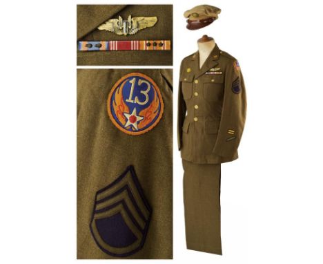 dating: Second quarter of the 20th Century provenance: USA, For a staff sergeant of the 13th Air force. Used during the IIWW.