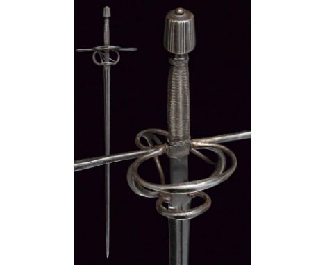 dating: 19th Century provenance: Germany, Straight, double-edged blade of lenticular section, with central groove at the base