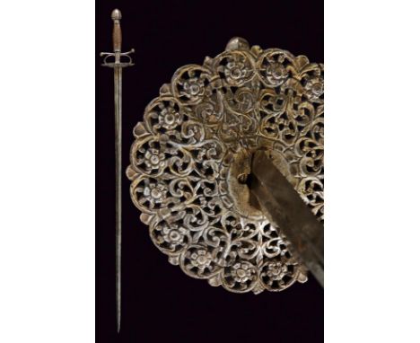 dating: First half of the 18th Century provenance: Germany, Double-edged blade of hexagonal section, grooved at the base. Iro