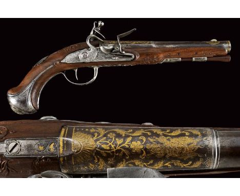 dating: 18th Century provenance: France, Smoothbore, two-stage, 15 mm cal. barrel, the base round with square sides, after a 