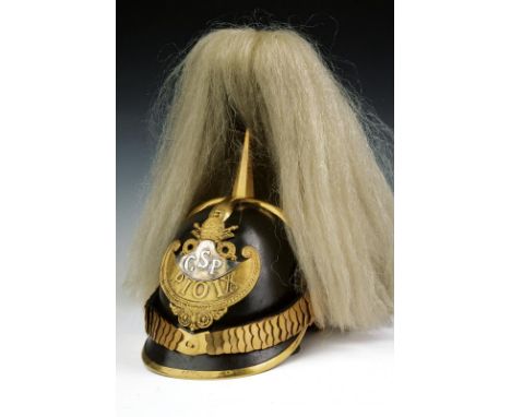 dating: Mid 19th Century provenance: Papal States, Darkened-leather body with gilded metal fittings, gold-silver cockade, a d