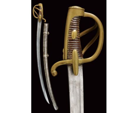 dating: 1813 provenance: Klingenthal, Curved, single-and-false-edged blade with wide fuller at the center and tang, at the fo