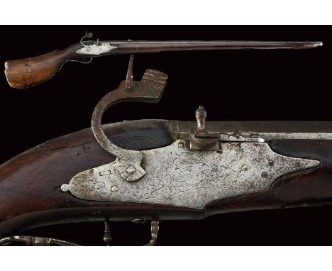 dating: First half of the 17th Century provenance: Northern Italy, Smoothbore, two-stage, 18 mm cal barrel: octagonal at the 