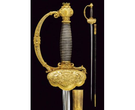 dating: Second quarter of the 19th Century provenance: Klingenthal, Blade of triangular section, marked 'Coulaux Klingenthal'