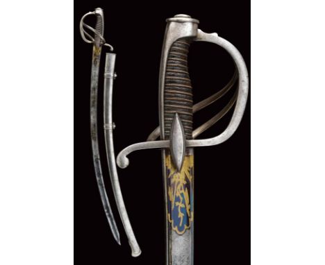 dating: Early 19th Century provenance: Grand Duchy of Tuscany, Curved, single-and-false-edged blade (jelman type) , with wide