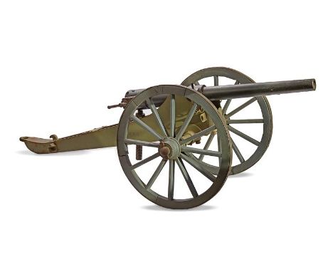 dating: 19th Century provenance: USA, Iron, rifled barrel painted in black and shaped as a truncated cone. Provided with fore