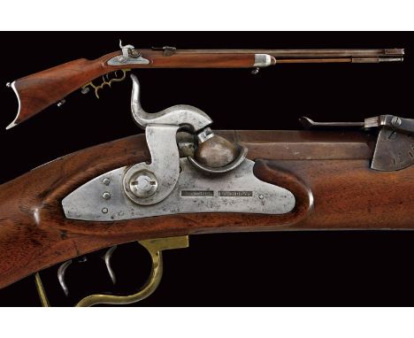dating: Mid 19th Century provenance: Swiss, Heavy, rifled, round, 16 mm cal. barrel with octagonal base, bearing numbering, a