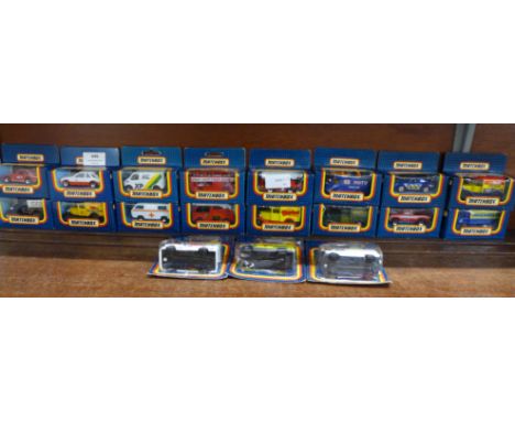 Nineteen Matchbox model vehicles, boxed 