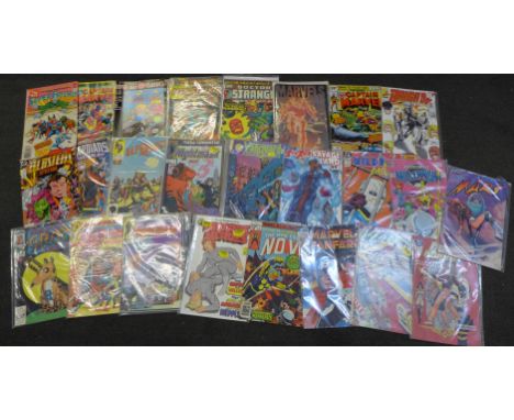A collection of 25 comics including Marvel, Atlas, DC, etc. 