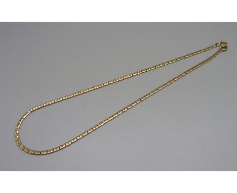 A 9ct gold neck chain, 9.2g, 41.5cm 
