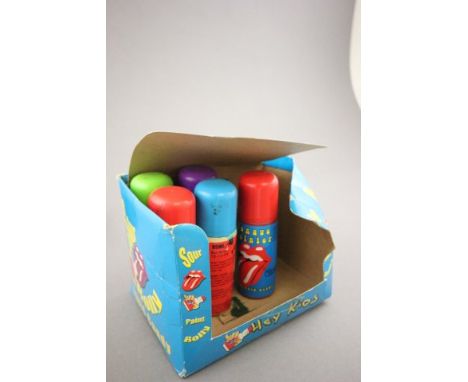 Music Collectable - Vintage Trade box for Sour Tongue Rolly with 5 bottles - item in the style of classic Rolling Stones lick