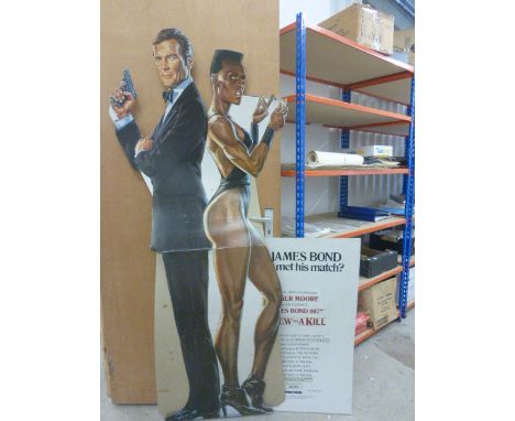 James Bond 007 A View To A Kill cardboard cinema promotional stand up
