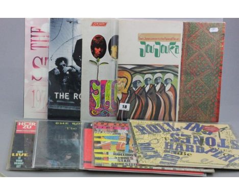 Vinyl - Nine The Rolling Stones LPs including Flowers US Version (P5509), Stripped double LP Virgin Records, Time Waits For N