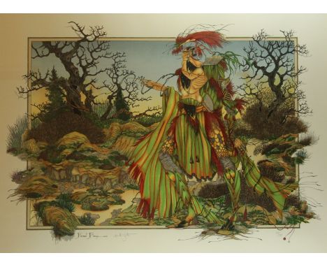 Graham Illingworth (British, b.1953) - 'Forest Flame'Pencil signed limited edition lithograph no. 89/295, approx 58x75cm, ins
