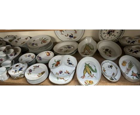 An extensive Royal Worcester Evesham pattern dinner, tea coffee service etc together with other decorative pottery etc