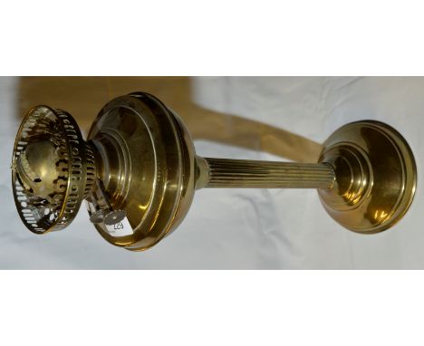 Brass Corinthian column paraffin lamp base 