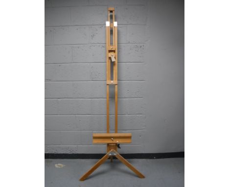 A folding artist's easel 