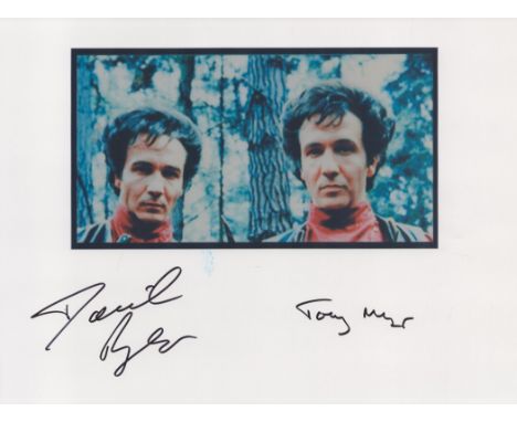 Actor, Anthony and David Meyer signed 10x8 colour photograph. When the script of Octopussy called for twin assassins, Tony an