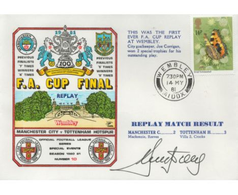 Football, Ricky Villa signed Commemorative Cover for the 1981 FA Cup Final Replay when Tottenham defeated Manchester city 3-2