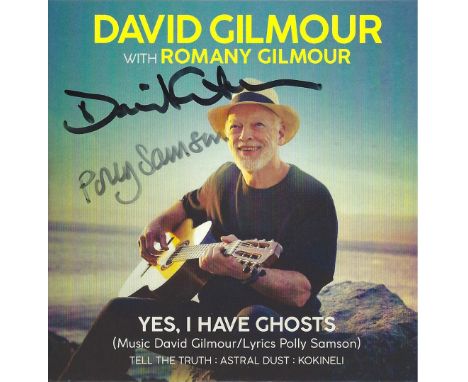 David Gilmour and Polly Samson signed CD sleeve for- Yes, I have Ghosts, complete with disc. Both artists have signed the fro