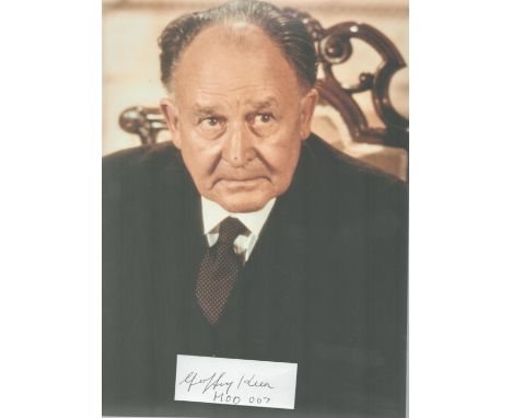 Geoffrey Keen as the British Defence Minister Sir Frederick Gray in 6 of the James Bond films (The Spy Who Loved Me, Moonrake