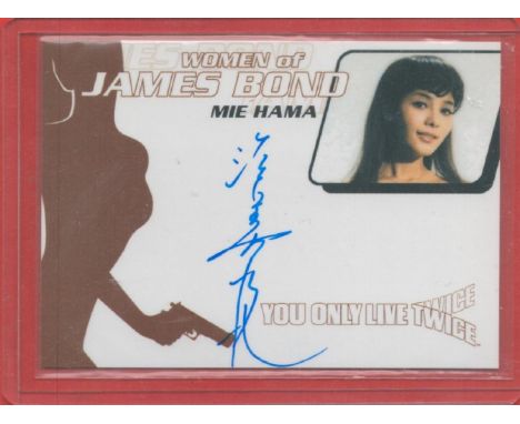 Mie Hama signed Women of James Bond You Only Live Twice trading card. Mie Hama ( born 20 November 1943) is a former Japanese 