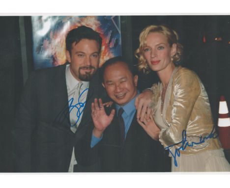 John Woo and Ben Affleck signed 10x8 colour photo. John Woo Yu-Sen SBS is a Hong Kong film director, producer and screenwrite