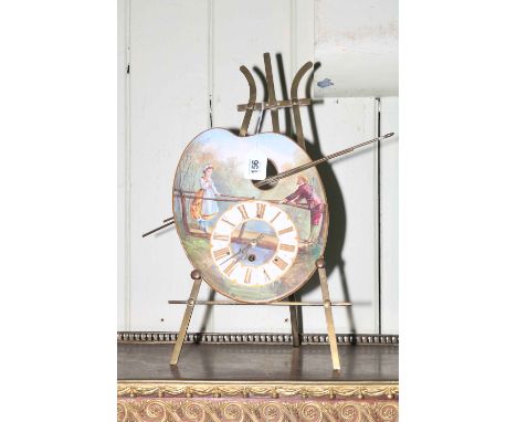 Artist clock brass stand, 47cm high.
