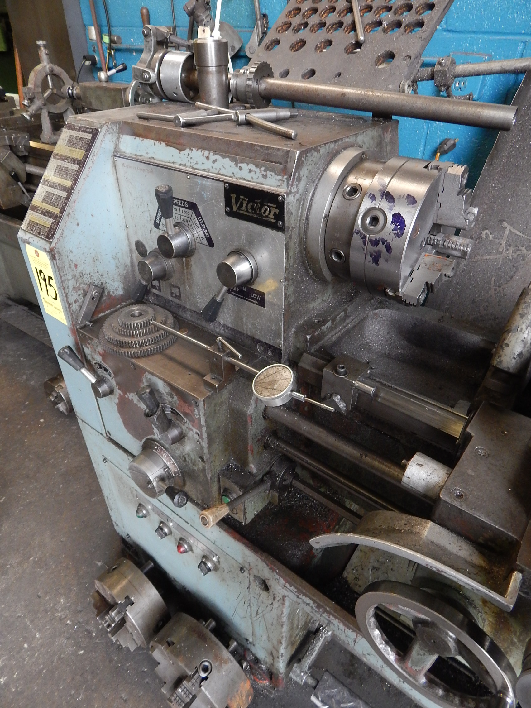 Victor 1630 Tool Room Lathe, s/n 5075, 16 In. X 30 In., Inch/Metric, 8