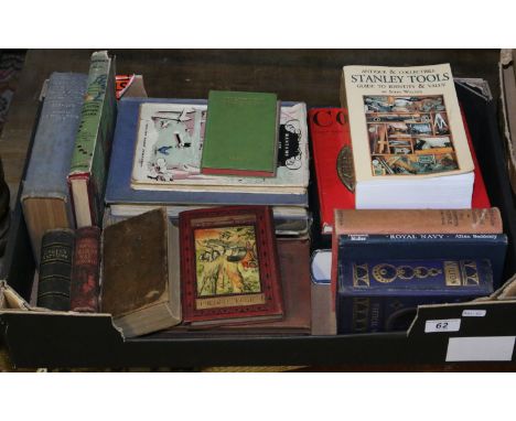 A collection of hardback books to include coin collecting, Stanley tools and Army and Navy stores.