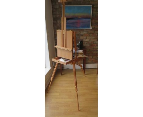 A Meeden Artist set with folding easel and paints, in unused conditon 
