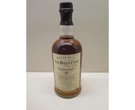 A 70cl 40% vol bottle of Balvenie Founders Reserve Malt Scotch whisky, aged 10 years, seal and level good 