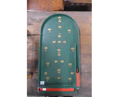 A bagatelle board