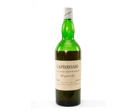 RARE 1970's LAPHROAIG 10YO ISLAY MALT WHISKY, bottled at 70º proof and 26⅔ fl. ozs, standard size screwcapProvenance: private