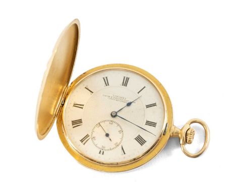 FINE LONGINES 18K KEYLESS WIND HUNTER CASED POCKET WATCH, circa 1905, retailed by Nacib K. Djezvedjian, Constantinople, the t