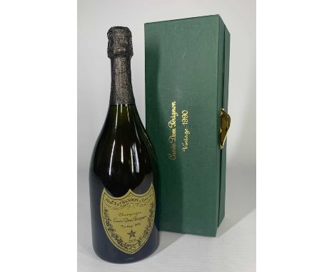 1990 DOM PERIGNON VINTAGE CHAMPAGNE, 75cl, 12.5% volProvenance: private collection CardiffComments: excellent fill, levels an