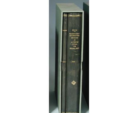 China historical interest.  HENTZE, (Carl) Bronzegerät, Kultbauten, Religion im ältesten China der Shang-Zeit. Antwerpe: Verl